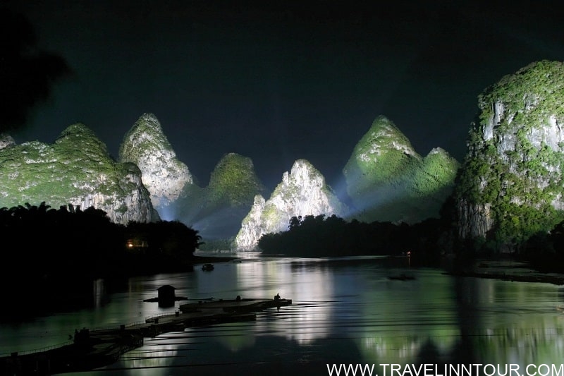 Guilin Mountains Night View