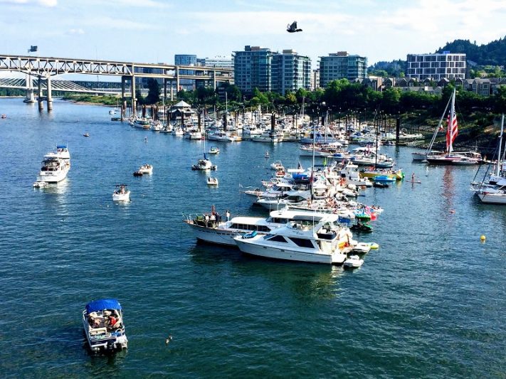Willamette River Portland OR USA
