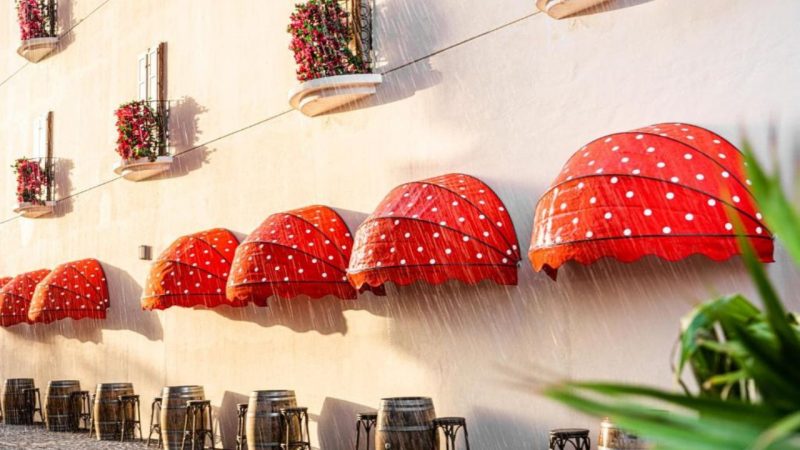 Rainy Street in Dubai - Places Like Europe in Dubai