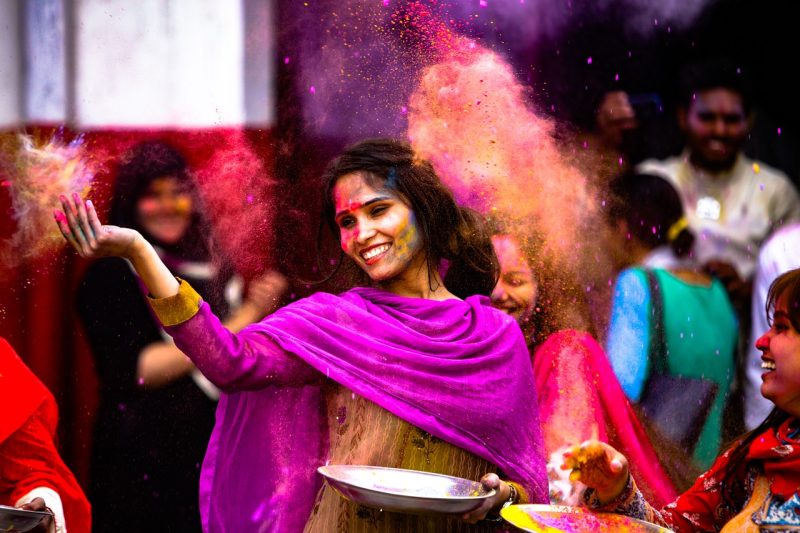 Holi Festival in India colorful, holiday, cultural spots in Asia, traditional, attractive, holi, india, culture