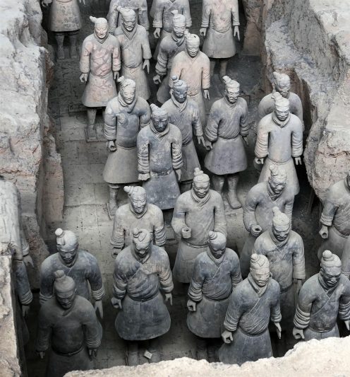 terracotta army, sculptures, mausoleum, chinese, museum, emperor qinshihuang's mausoleum, burial, grave, tomb, terracotta, trench, statues, cultural spots in Asia