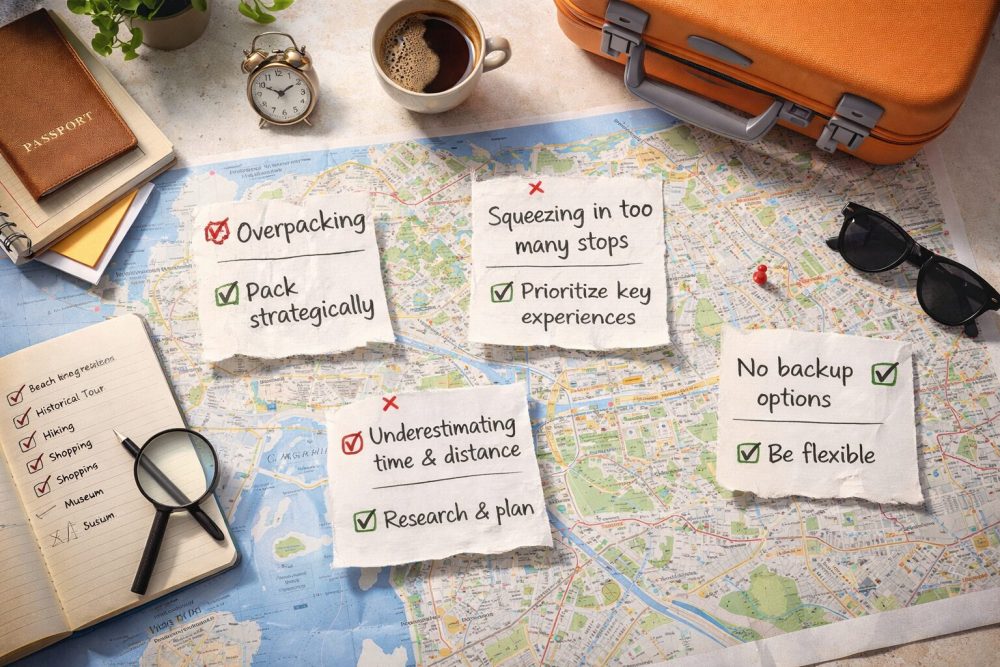 Common itinerary mistakes