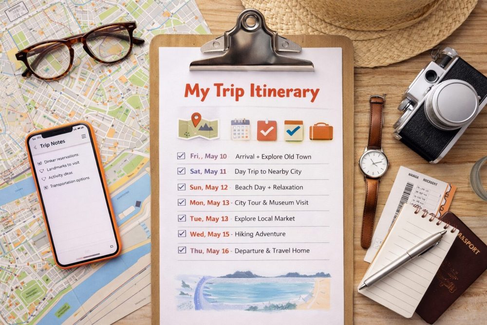 Make your itinerary