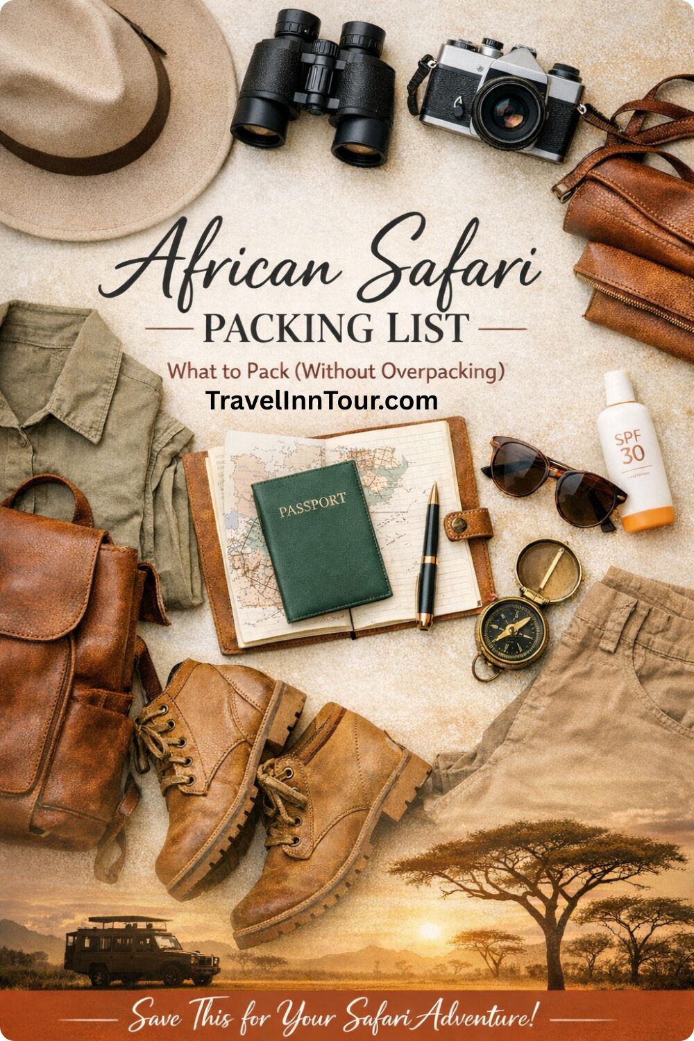 what to pack for safari
