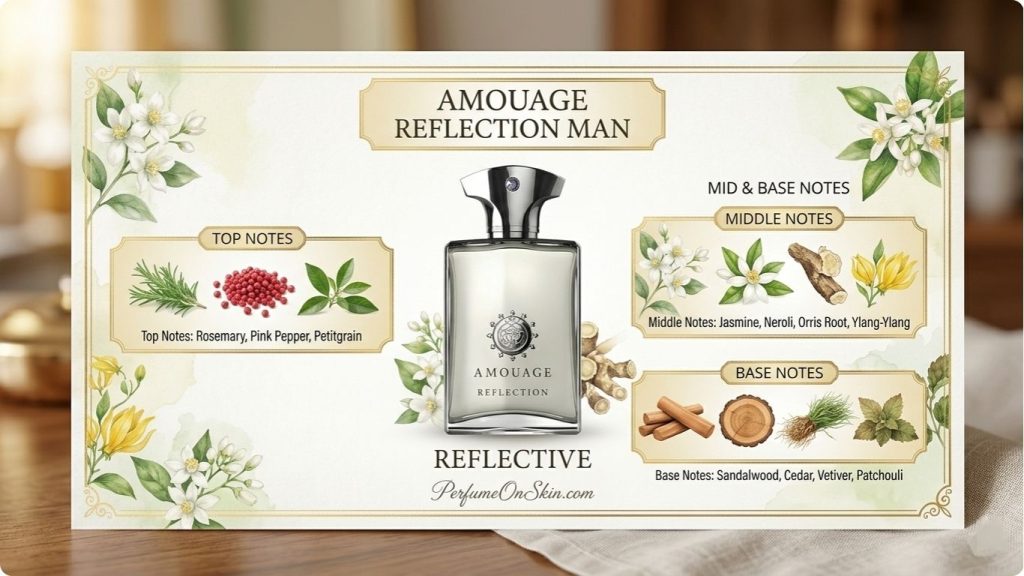 Amouage Reflection Man Review of Clean Floral Office Perfumes