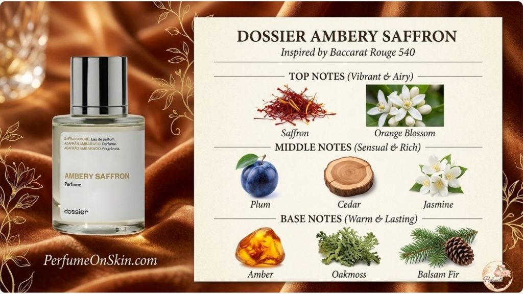 Dossier Ambery Saffron Best Affordable Luxury Perfume Dupes